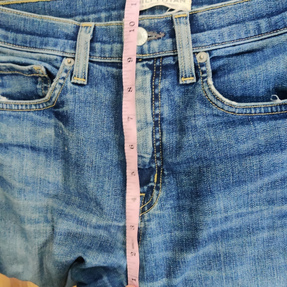 Nili Lotan Mid Rise Distressed Jeans - Picture 10 of 14